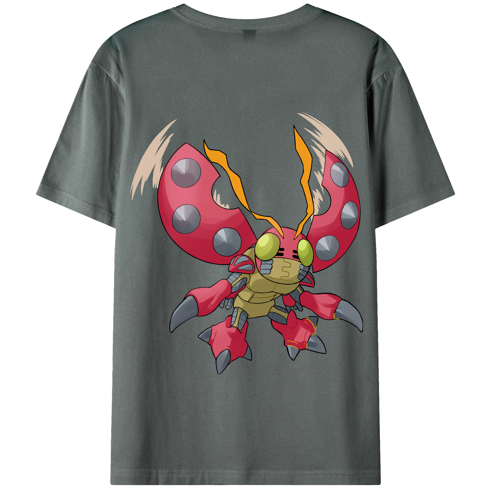 （画像用） Digimon デジタルモンスター/デジモン 綿100％半袖Tシャツ（背面プリント）